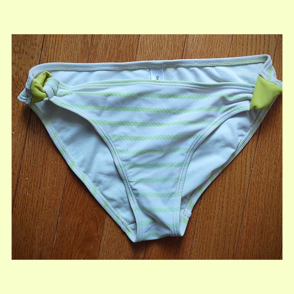 3 for $20 swimwear!! Gap Body Yellow & White Bikini Bottom, Size XS
